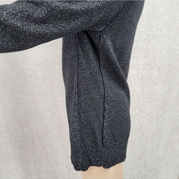 Etcetera Silk Cotton Cashmere Black and Speckled Metallic Cowl Neck Sweater - Picture 6 of 11